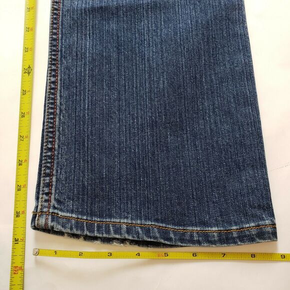 Cruel Girl Womens High Waist Size 7 Bootcut Jeans Juniors Medium Wash Blue Denim - Picture 8 of 9